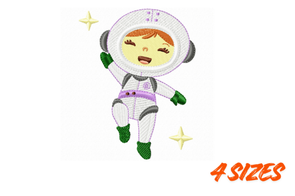 Astronaut Girl Embroidery Design Cute Review