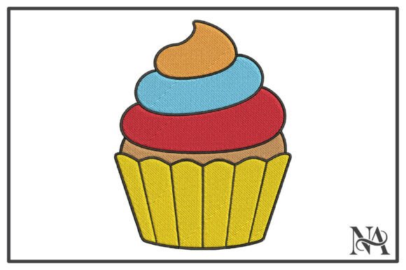 Colorful Cupcake Embroidery Design Review