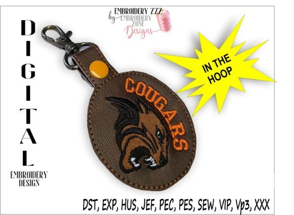Cougars Mascot Key Fob Design Review