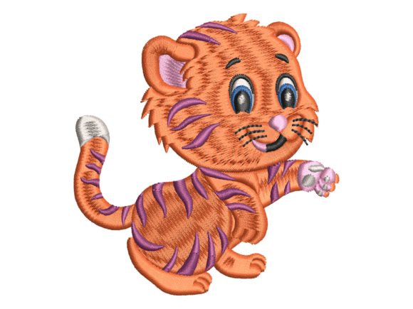 Cute Baby Tiger Embroidery: A Business Design Review