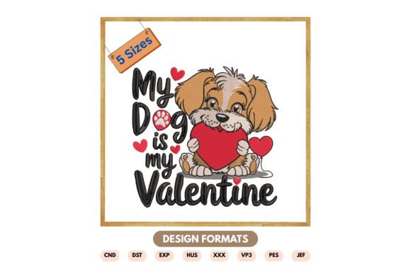Cute Valentine Dog Embroidery File Review