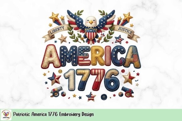 Patriotic America 1776 Embroidery Design Review