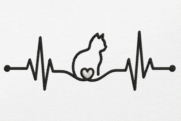 Sitting Cat Silhouette Pulse Embroidery Review