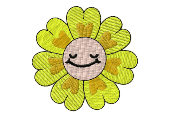 Smiling Yellow Flower Embroidery Design Review