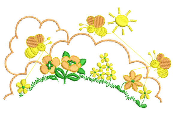 Sunny Bees and Flowers Embroidery Design Review