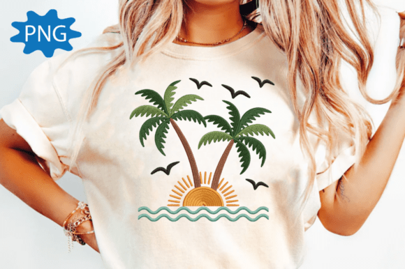 Tropical Palm Tree Machine Embroidery Review